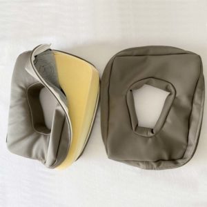 Housse plastifiée pour coussin de visage