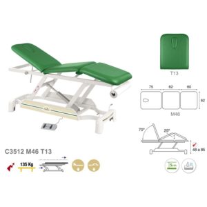 C3512 Ecopostural table de massage électrique en 3 plans