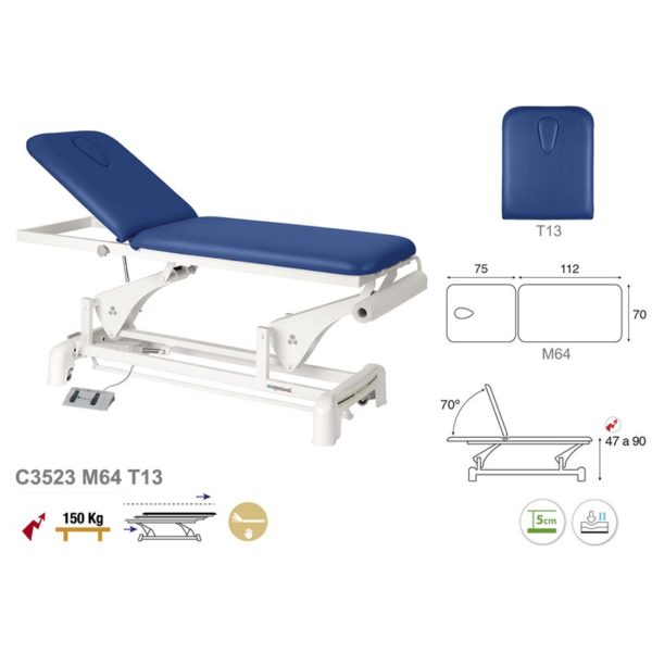 C3523 Ecopostural table de massage électrique en 2 plans