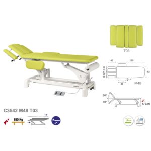 C3542 Ecopostural table de massage électrique en 2 plans