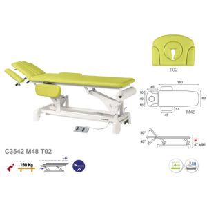 C3542 Ecopostural table de massage électrique en 2 plans
