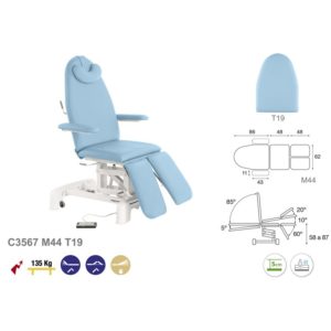 C3567 Fauteuil de Podologie en 3 plans Ecopostural