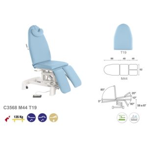 C3568 Fauteuil de Podologie en 3 plans Ecopostural