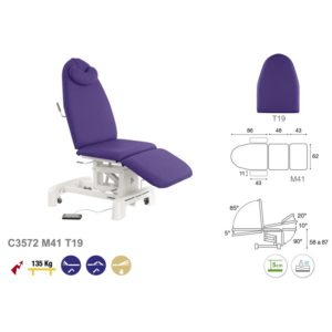 C3572 Fauteuil de podologie en 3 plans Ecopostural