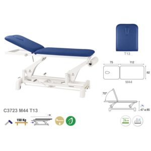 C3723 Ecopostural table de massage hydraulique en 2 plans