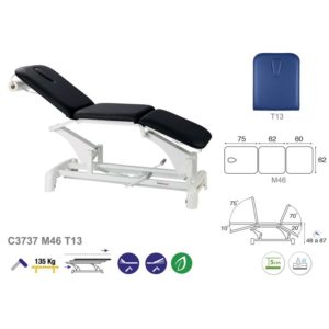 C3737 Ecopostural table de massage hydraulique en 3 plans