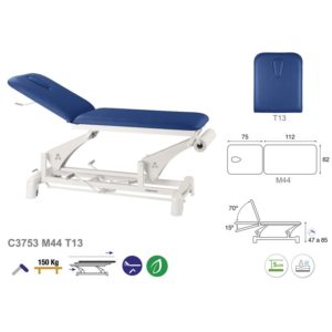 C3753 Ecopostural table de massage hydraulique en 2 plans