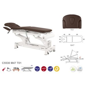 C5530 Ecopostural table de massage électrique en 3 plans