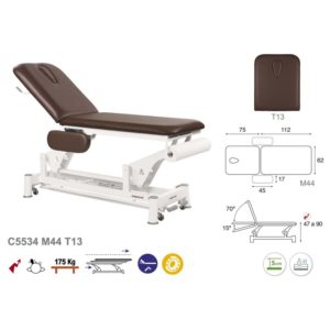 C5534 Ecopostural table de massage électrique en 2 plans