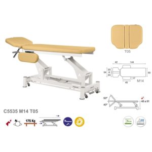 C5535 Ecopostural table de massage électrique en 2 plans