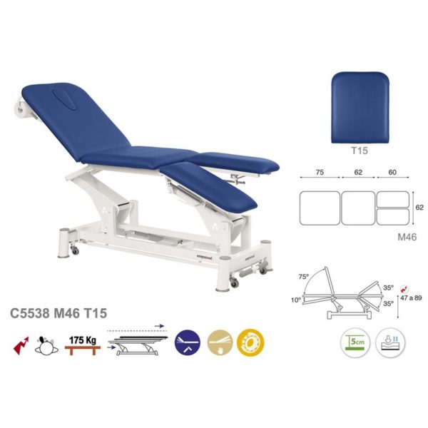 C5538 Fauteuil de podologie en 3 plans Ecopostural