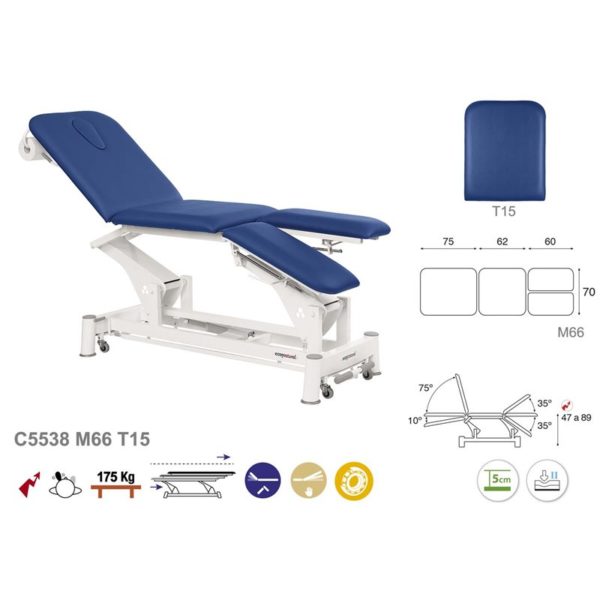 C5538 Fauteuil de podologie en 3 plans Ecopostural
