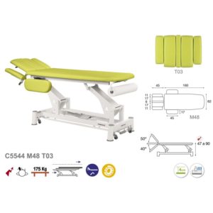 C5544 Ecopostural table de massage électrique en 2 plans