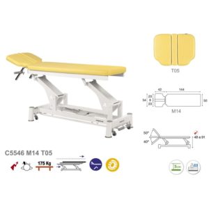 C5546 Ecopostural table de massage électrique en 2 plans