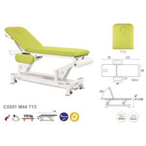 C5551 Ecopostural table de massage électrique en 2 plans