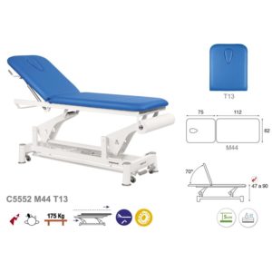 C5552 Ecopostural table de massage électrique en 2 plans