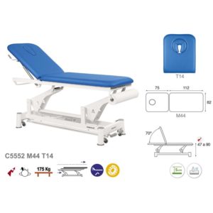 C5552 Ecopostural table de massage électrique en 2 plans