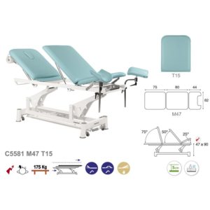 Table de gynécologie en 3 plans Ecopostural C5581
