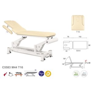 C5583 Ecopostural table de massage électrique en 2 plans