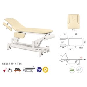 C5584 Ecopostural table de massage électrique en 2 plans