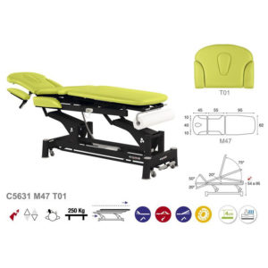 C5631 Ecopostural table de massage électrique en 2 plans