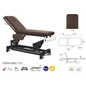 C5634 Ecopostural table de massage électrique hydraulique en 2 plans