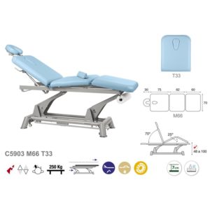 C5903 Ecopostural table de massage électrique en 3 plans