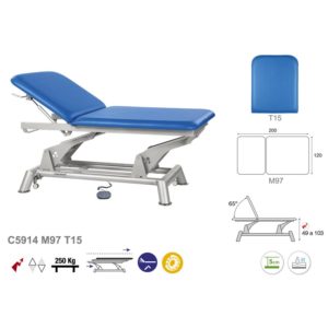 C5914 Table de massage bobath en 2 plan Ecopostural