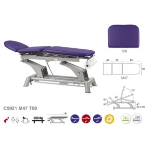C5921 Ecopostural table de massage électrique en 3 plans