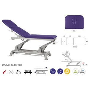 C5949 Ecopostural table de massage électrique en 3 plans