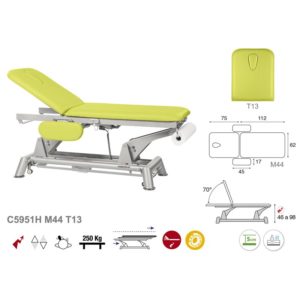 C5951H Ecopostural table de massage électrique en 2 plans