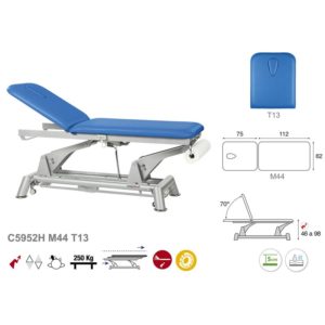 C5952H Ecopostural table de massage électrique en 2 plans