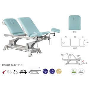 Table de gynécologie en 3 plans Ecopostural C5981