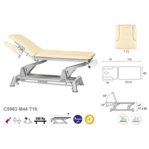 C5983 Ecopostural table de massage électrique en 2 plans