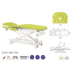 C7531 Ecopostural table de massage électrique en 3 plans