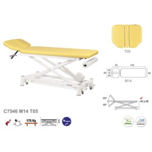 C7546 Ecopostural table de massage électrique en 2 plans