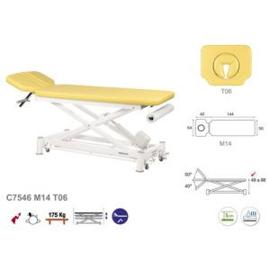 C7546 Ecopostural table de massage électrique en 2 plans