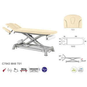 C7943 Ecopostural table de massage électrique en 2 plans