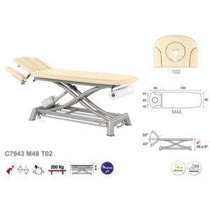 C7943 Ecopostural table de massage électrique en 2 plans