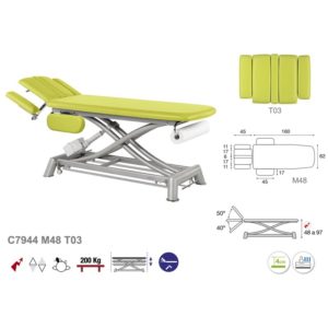 C7944 Ecopostural table de massage électrique en 2 plans