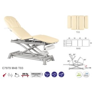 C7979 Ecopostural table de massage électrique en 4 plans