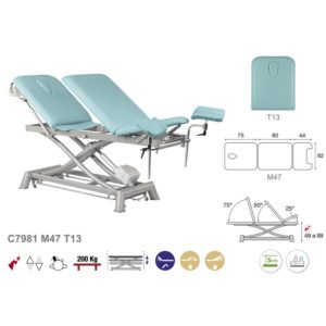 Table de gynécologie en 3 plans Ecopostural C7981