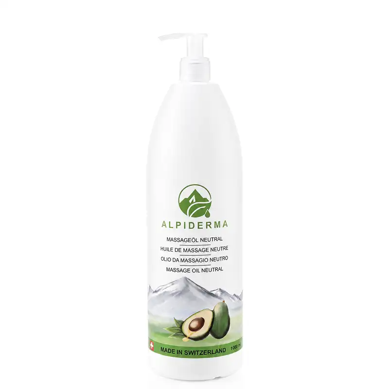 Huile de Massage Neutre Alpiderma – bouteille d'huile de massage professionnelle suisse