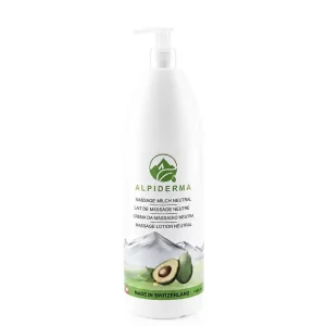 Lait de Massage Neutre Alpiderma – flacon de lotion de massage professionnelle suisse.